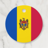 Moldavische vlag bedankjes labels (Voorkant)