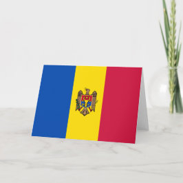 Moldavische vlag bedankkaart