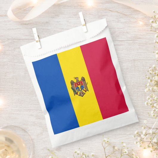 Moldavische vlag bedankzakje (Geknipt)