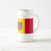 Moldavische vlag bierpul (Voorkant rechts)