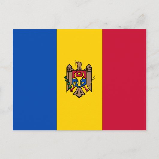 Moldavische vlag briefkaart (Voorkant)