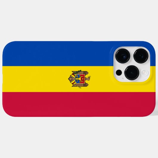 Moldavische vlag Case-Mate iPhone case (Achterkant (horizontaal))