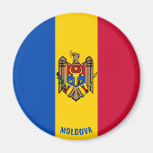 Moldavische vlag charmant patriotticum magneet (Voorkant)