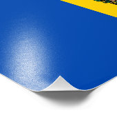 Moldavische vlag foto afdruk (Hoek)