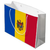 Moldavische vlag groot cadeauzakje (Achterkant Gekanteld)