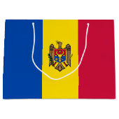 Moldavische vlag groot cadeauzakje (Voorkant)
