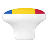 Moldavische vlag keramische knop (Zijkant)