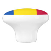 Moldavische vlag keramische knop (Zijkant)