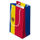 Moldavische vlag klein cadeauzakje (Achterkant Gekanteld)