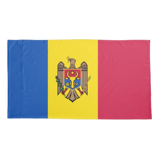 Moldavische vlag kussensloop (Achterkant)