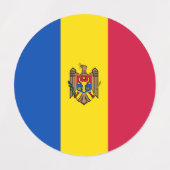 Moldavische vlag labels (Design 1)