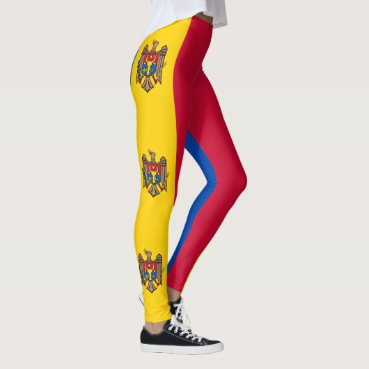 Moldavische vlag leggings (Rechts)