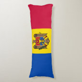 Moldavische vlag lichaamskussen (Voorkant Verticaal)