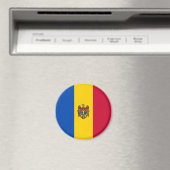 Moldavische vlag magneet (Insitu (Vaatwasser))