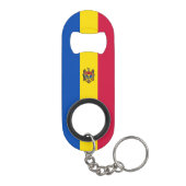 Moldavische vlag mini flessenopener (Achterkant)