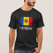 Moldavische vlag Moldavië 1 T-shirt (Voorkant)