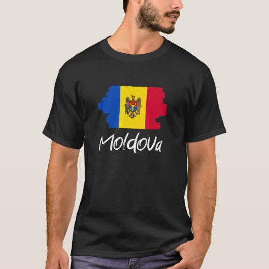 Moldavische vlag Moldavië 1 T-shirt (Voorkant)