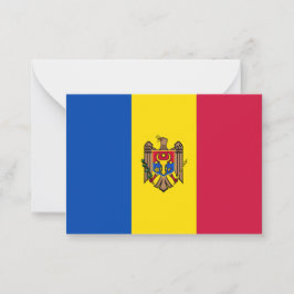 Moldavische vlag notitiekaartje