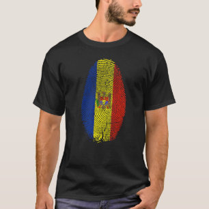 Moldavische vlag op mijn dna voor de mond t-shirt