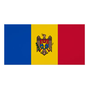 Moldavische vlag perfect poster