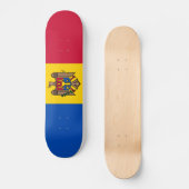 Moldavische vlag persoonlijk skateboard (Voorkant)