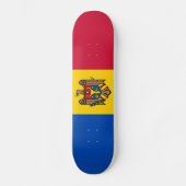 Moldavische vlag persoonlijk skateboard (Voorkant)