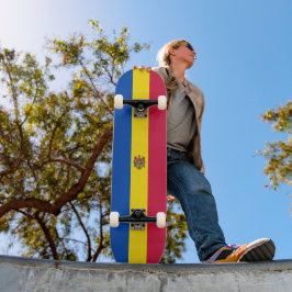 Moldavische vlag persoonlijk skateboard
