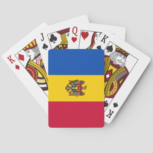 Moldavische vlag pokerkaarten (Achterkant)