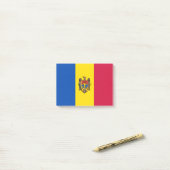 Moldavische vlag post-it® notes (Op bureau)