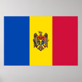 Moldavische vlag poster (Voorkant)