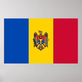 Moldavische vlag poster