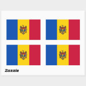 Moldavische vlag rechthoekige sticker (Vel)
