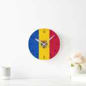 Moldavische vlag ronde klok (Huis)