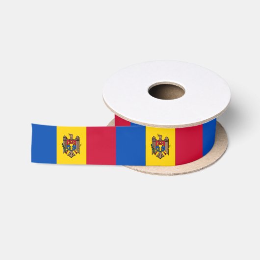 Moldavische vlag satijnen lint (Spoel)