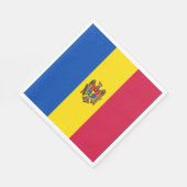 Moldavische vlag servet (Hoek)