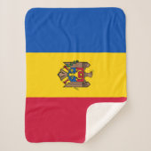 Moldavische vlag sherpa deken (Voorkant)