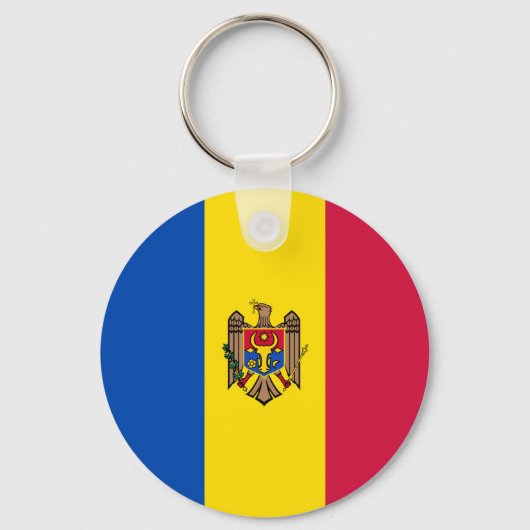 Moldavische vlag sleutelhanger (Voorkant)