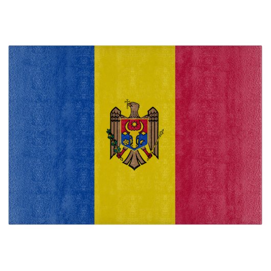 Moldavische vlag snijplank (Voorkant)