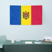 Moldavische vlag spandoek (Beurs)