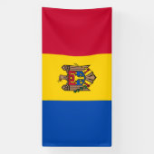 Moldavische vlag spandoek (Verticaal)