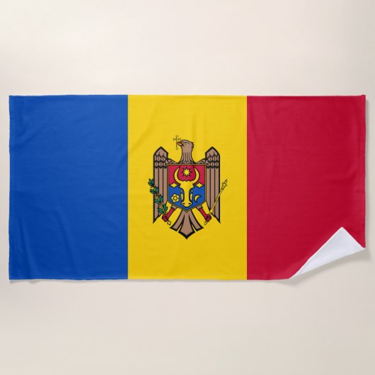 Moldavische vlag strandlaken (Voorkant)