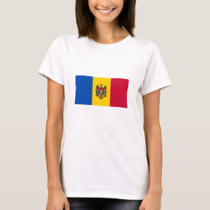 Moldavische vlag t-shirt