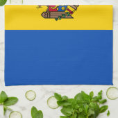 Moldavische vlag theedoek (Gevouwen)