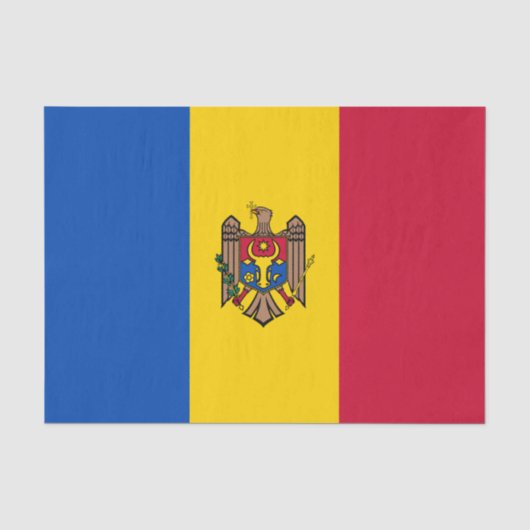 Moldavische vlag tissuepapier (Voorkant)