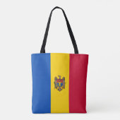 Moldavische vlag tote bag (Achterkant)