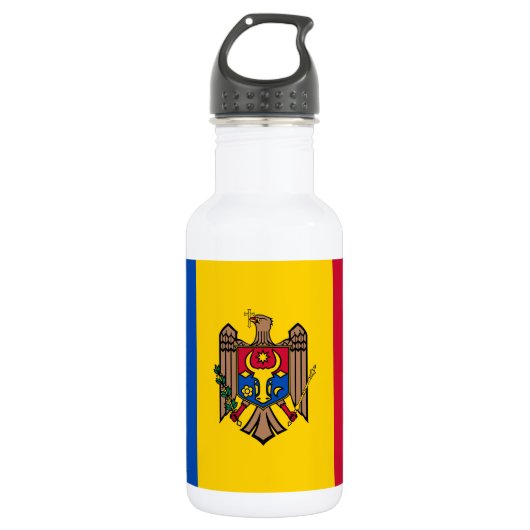 Moldavische vlag waterfles  (Voorkant)