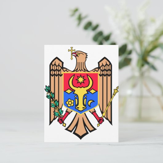 Moldavische wapenstilstand briefkaart (Staand voorkant)