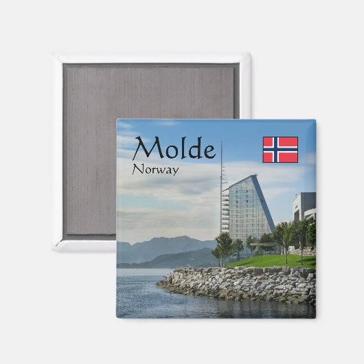 Molde Noorwegen Souvenir Magneet (Voorkant / Achterkant)
