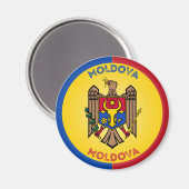 Moldova Erfgoed Embleem Magneet (Voorkant / Achterkant)