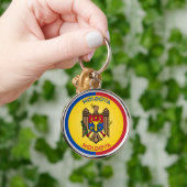 Moldova Erfgoed Embleem Sleutelhanger (Hand)
